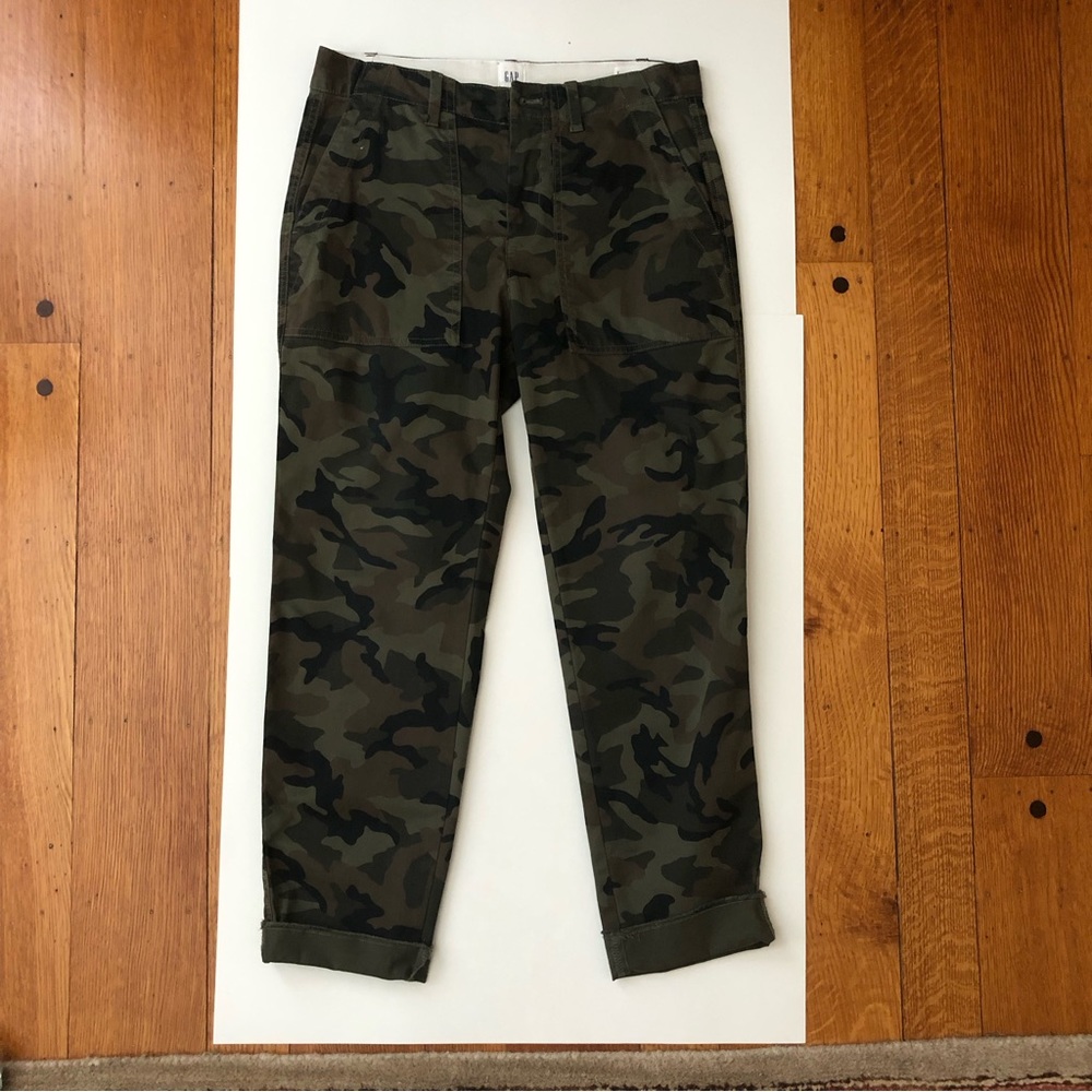 GAP Camo Girlfriend Chinos